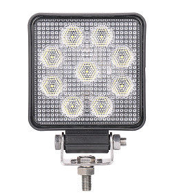 অফরোড 9W পিওর হোয়াইট স্কয়ার LED ওয়ার্ক ফ্লাড লাইট 12V ওয়াটারপ্রুফ