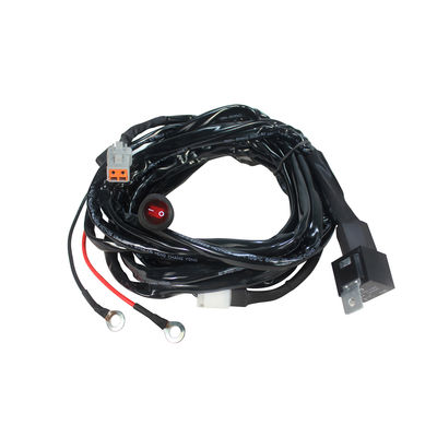 20cm 14AWG ওয়ার্ক লাইট অটোমোটিভ ওয়্যার হারনেস CSA ফিউজ রিলে সুইচ
