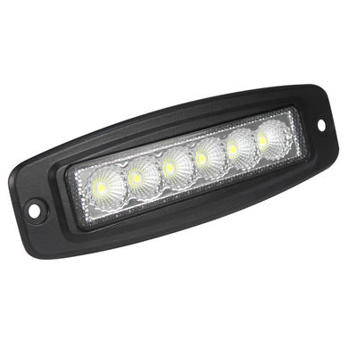 মোটরসাইকেলের জন্য 6 ইঞ্চি 6pcs*3w ব্রিজলাক্স আল্ট্রা স্লিম এলইডি বার ফ্লাশ মাউন্ট ফ্লাড বিম