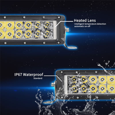 অটো 4x4 IP67 ডুয়াল রো LED লাইট বার 288W DC 24V PC লেন্স OSRAM চিপ
