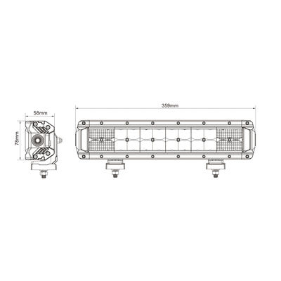 SUV 2700lx R10 এর জন্য 24pcs*3w অফ রোড ড্রাইভিং ডুয়াল রো LED লাইট বার