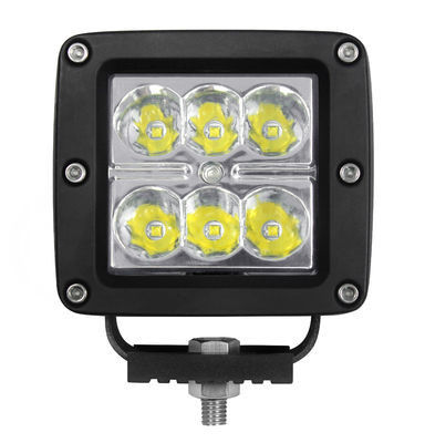 IP67 R10 স্পট বিম LED লাইট পড ফ্লাড 90 ডিগ্রি 18W 3 ইঞ্চি LED কিউব