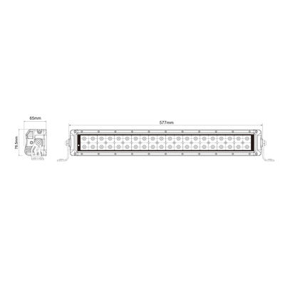 224w IP67 ওয়াটারপ্রুফ ডুয়াল রো LED লাইট বার বোটের জন্য 40*5W Osram