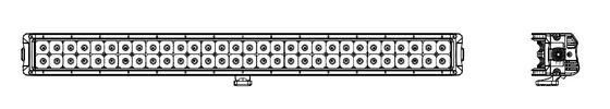 180W ওয়াটার প্রুফ লাইট কার্ভড ডাবল রো ক্রি LED লাইট বার অফরোড ড্রাইভিং লাইটিং