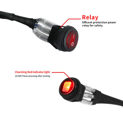 রিলে অফ রোড লাইট অটোমোটিভ ওয়্যার হারনেস 3 PDT DC 24V 30V