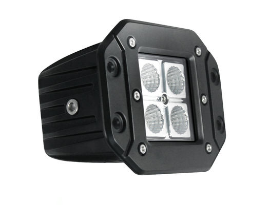 CE ATV UTV 12W স্পট বিম LED লাইট ফ্লাশ মাউন্ট শকপ্রুফ